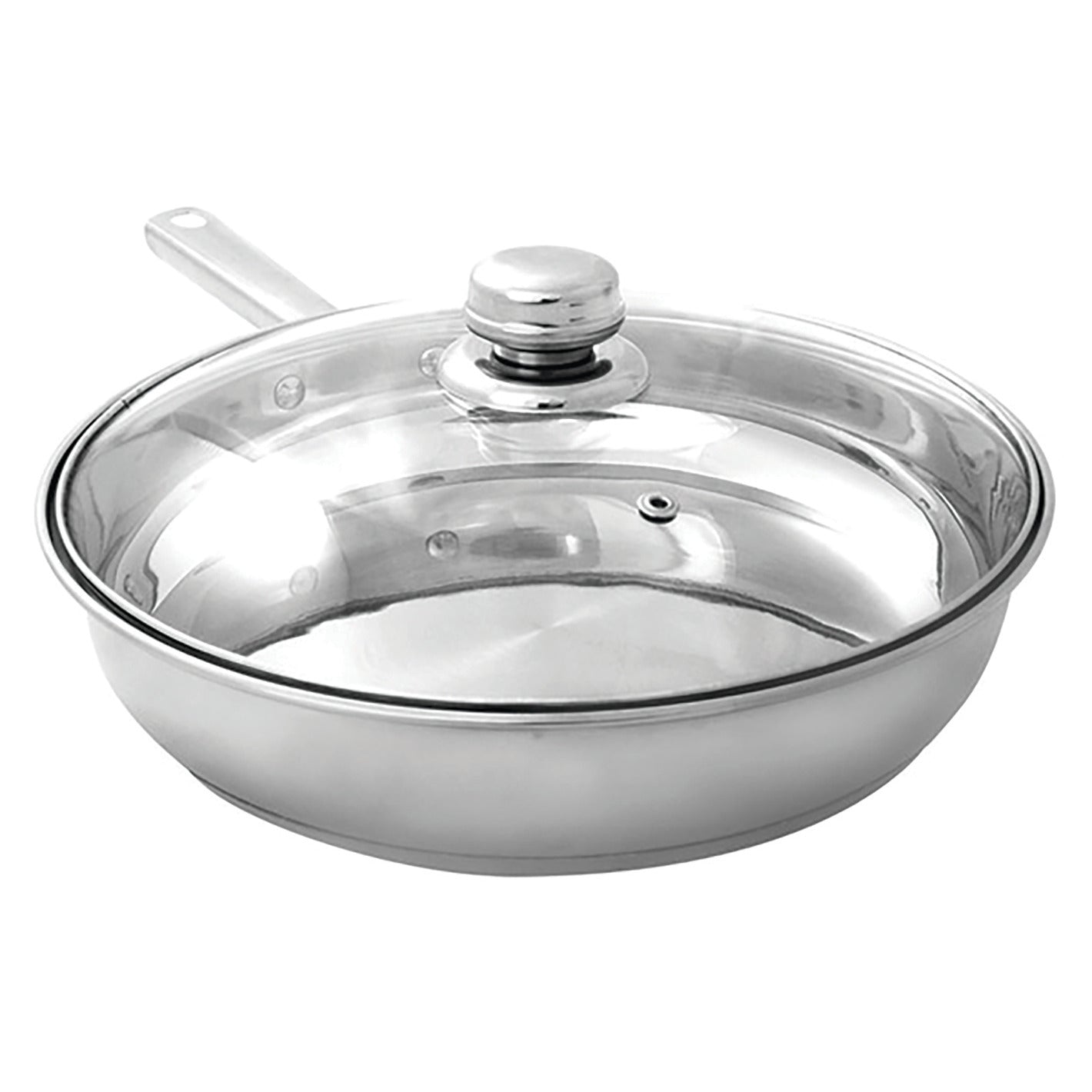 Stainless Steel Frying Pan With Lid