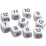 White Number Dice