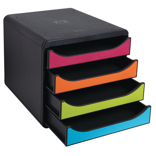 Exacompta Black Desktop Drawers