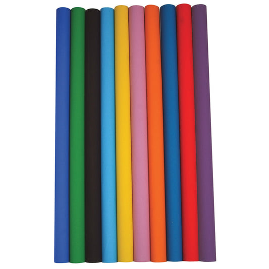 10 Colours, 20 Rolls Assorted Bright Poster Paper