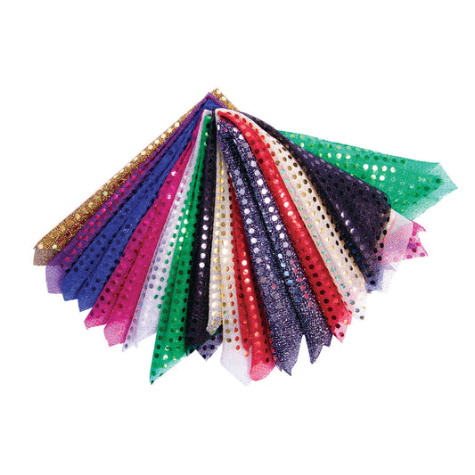 Sequin Dot Fabric Squares