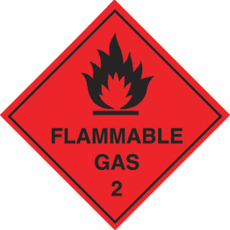 Flammable Gas Sign