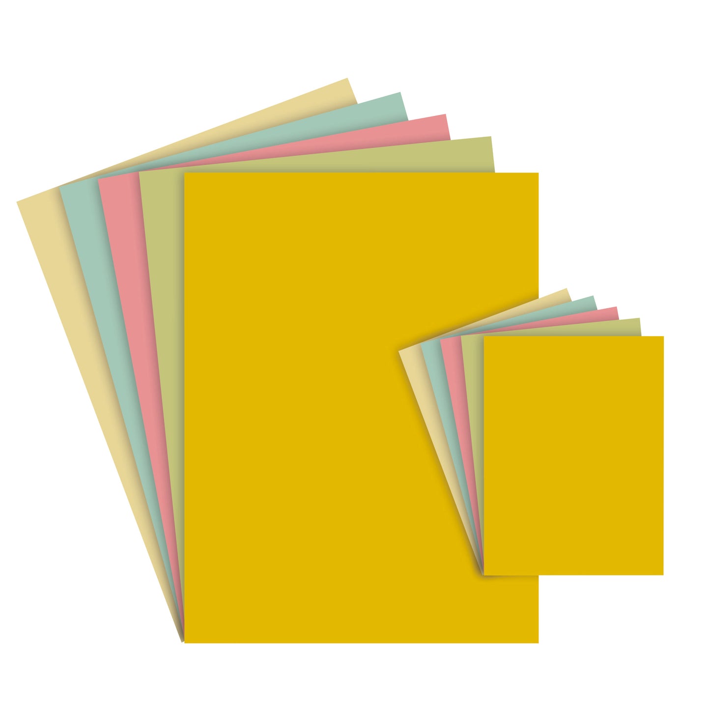 Assorted Recycled Pastel Card Packs