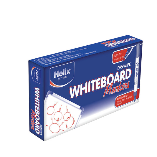 Helix® Bullet Tip Drywipe Markers