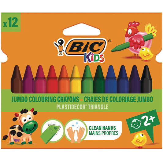 BIC® Kids Plastidecor® Triangle Colouring Crayons