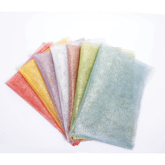 Metallic Mesh Fabric Squares