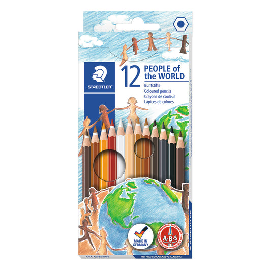 STAEDTLER® People of the World Standard Hexagonal Coloured Pencils