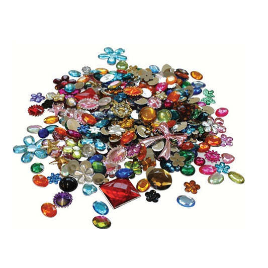 Plain Backed Acrylic Gemstones