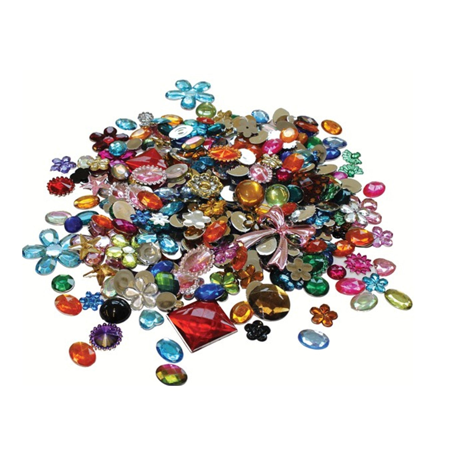 Plain Backed Acrylic Gemstones