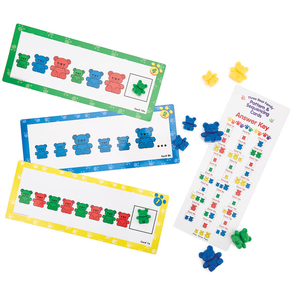 Three Bear Family Pattern and Sequencing Cards