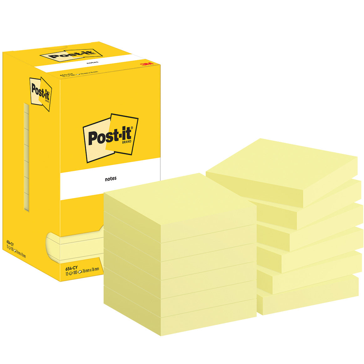 Post-it® Canary Yellow™ Square Notes