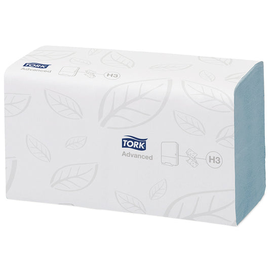 Tork® Singlefold Blue Hand Towels