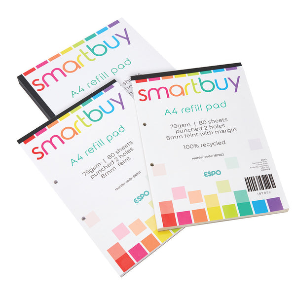 Smartbuy Recycled Refill Writing Pad - 160 Pages
