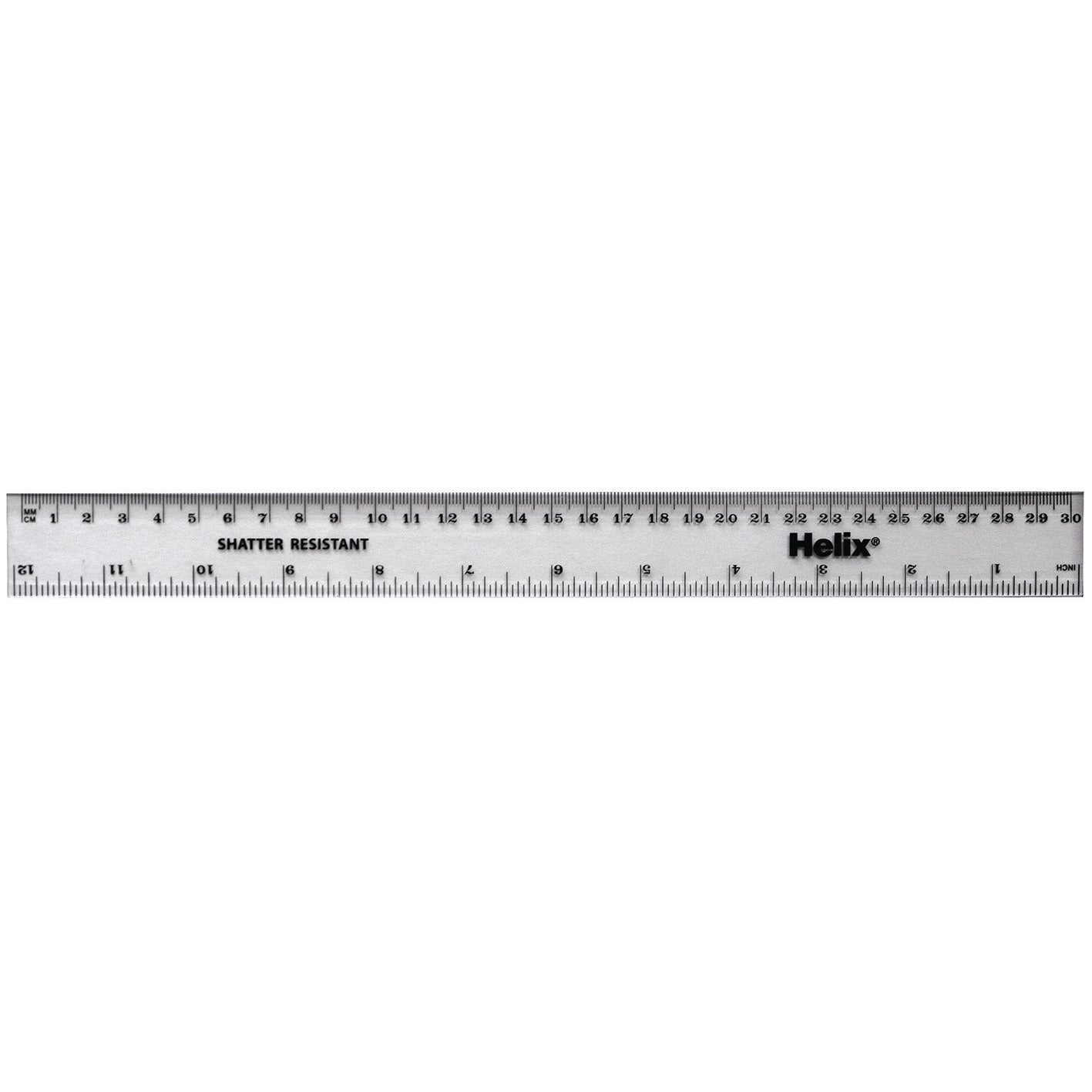 Helix® Clear 30cm Plastic Ruler