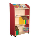 Profile Education Maple Effect & Primary Colour Range Shelf & Display Bookcase