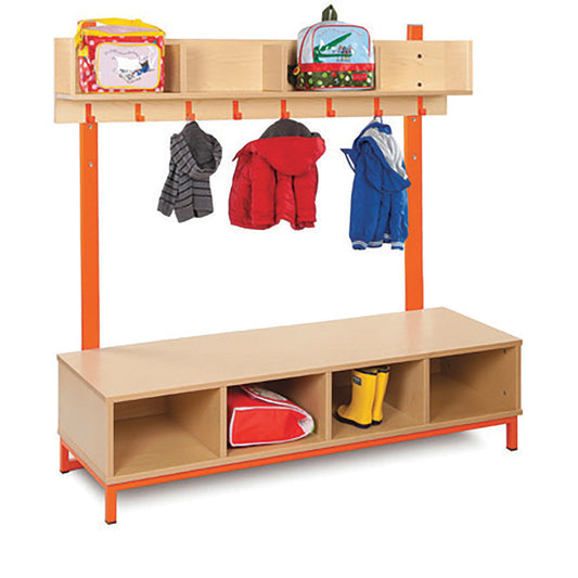 Monarch Education 8 Compartments & 8 Hooks Cloakroom Unit