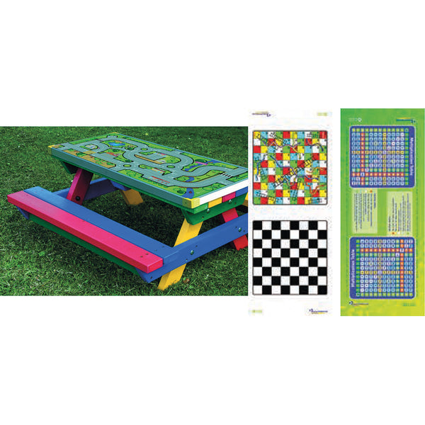 Gameboards for Marmax Heavy Duty and Junior Picnic Tables