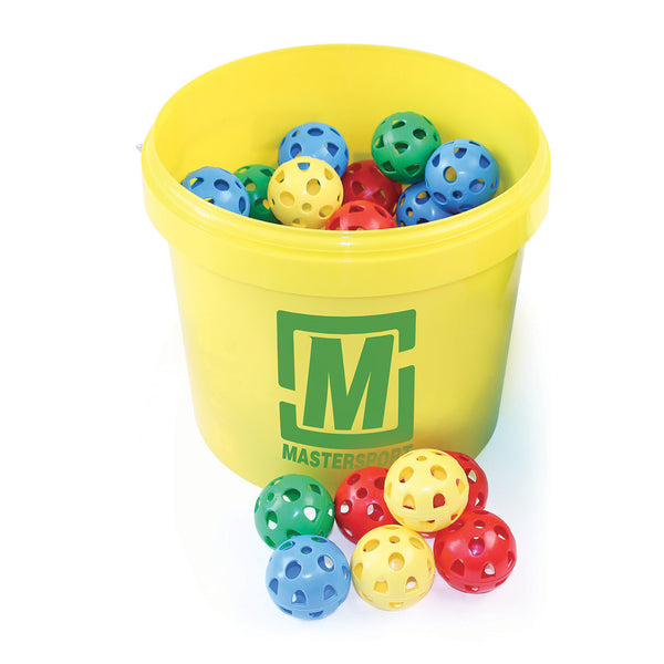 Bucket of Airflow Perforated Plastic Balls