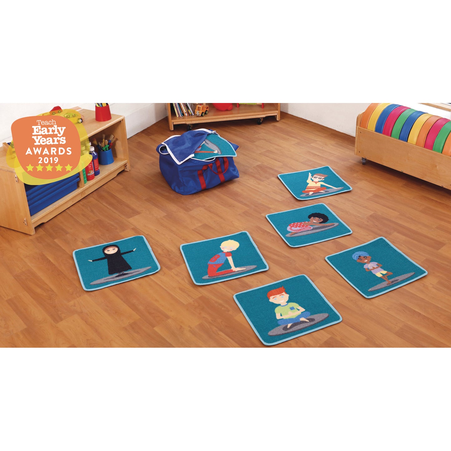 Kit For Kids Mini Yoga Moves Carpet Tiles