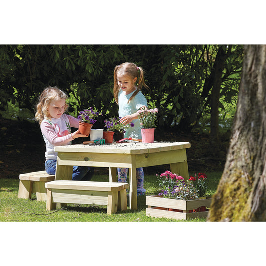 Millhouse Square Table & Bench Set