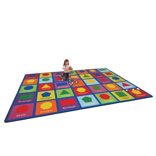 Large Shapes Learning Rug