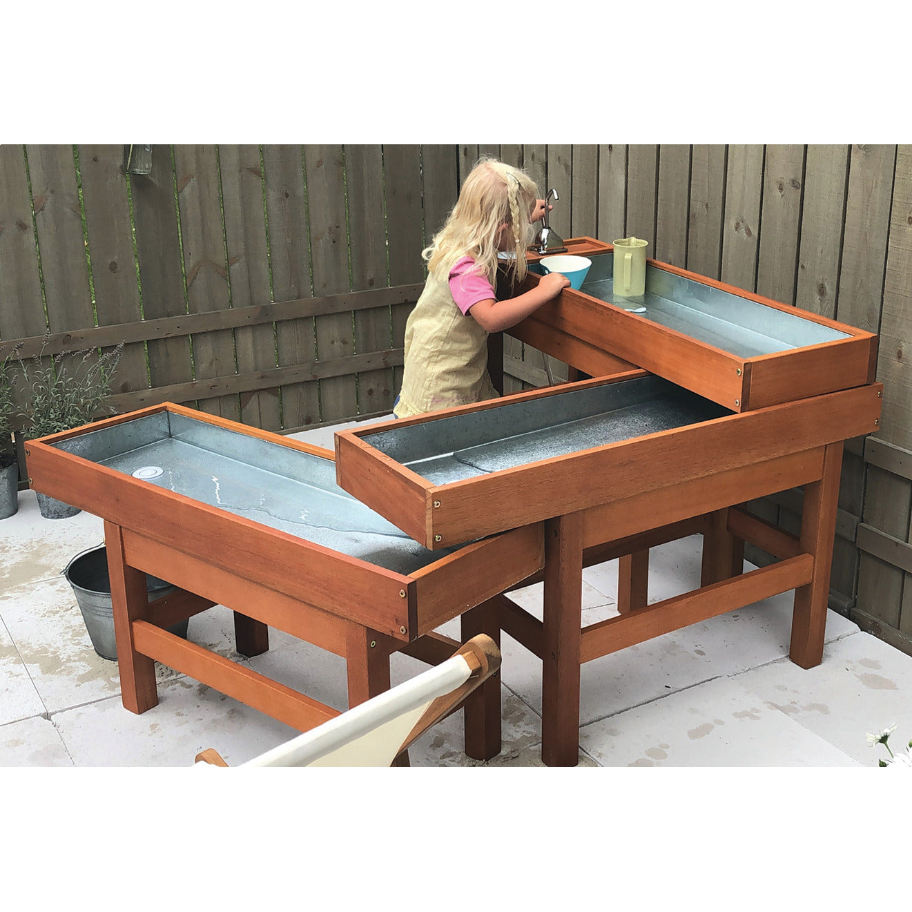 Bino Stainless Zinc Water Table with Pump