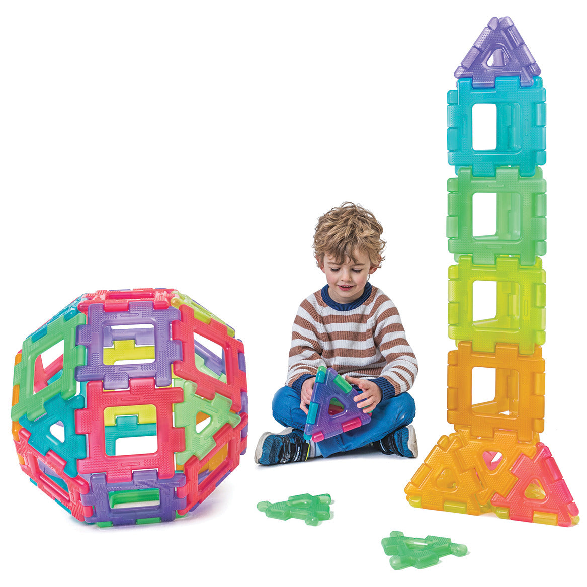 Translucent Giant Polydron® Construction Set