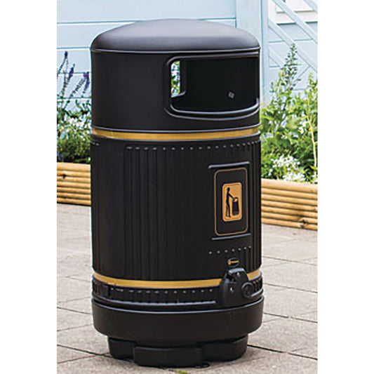 Topsy™ Royale® Litter Bin 90L Black