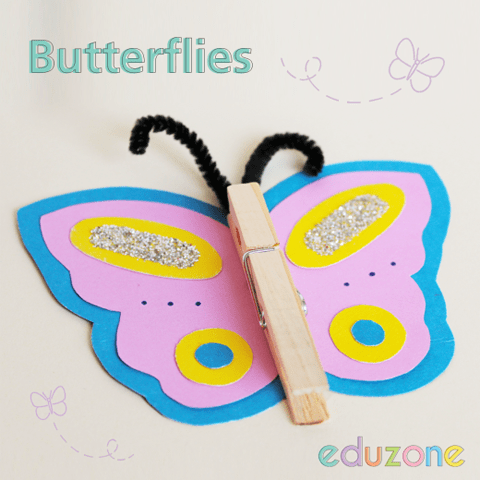Butterfly Pegs - Crafts with Eduzone