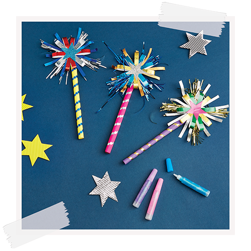 How-to craft guide: Festive firework sticks