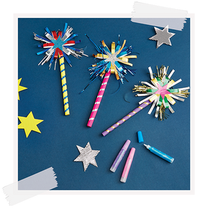How-to craft guide: Festive firework sticks