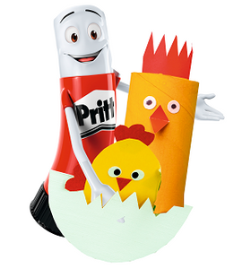 Make your own Easter crown with Pritt