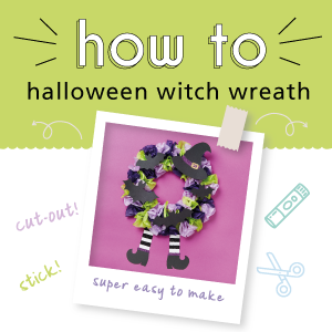 How-to craft guide: Halloween witch wreath