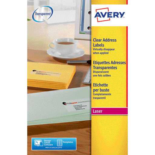 Avery Clear Laser Labels