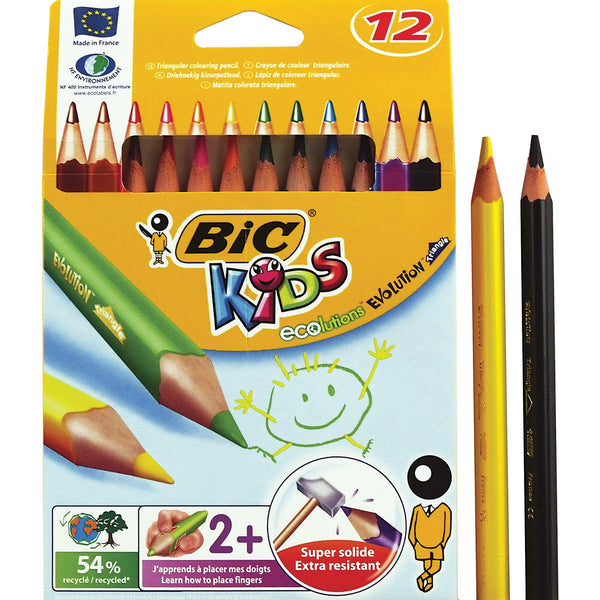 BiC® Kids Evolution® Triangular Coloured Pencils