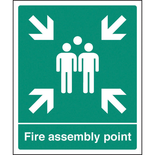 Fire Assembly Point, Safety Sign