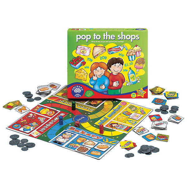 Pop to the Shops Number Board Games
