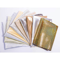 Gold and Silver Fabric Squares