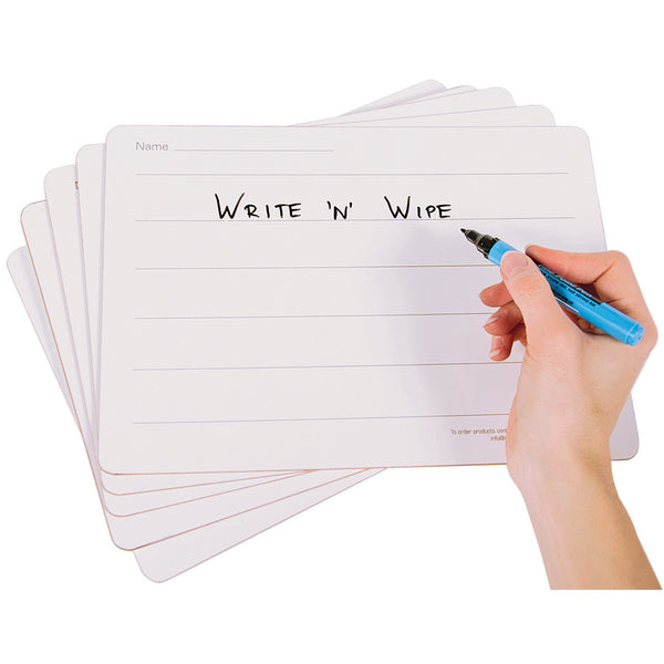 6 Line Rigid Write 'n' Wipe Boards