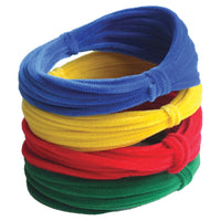 Assorted Colour Coils 6mm Wide Chenille Pipe Cleaners
