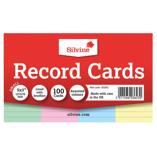 Silvine Index Cards