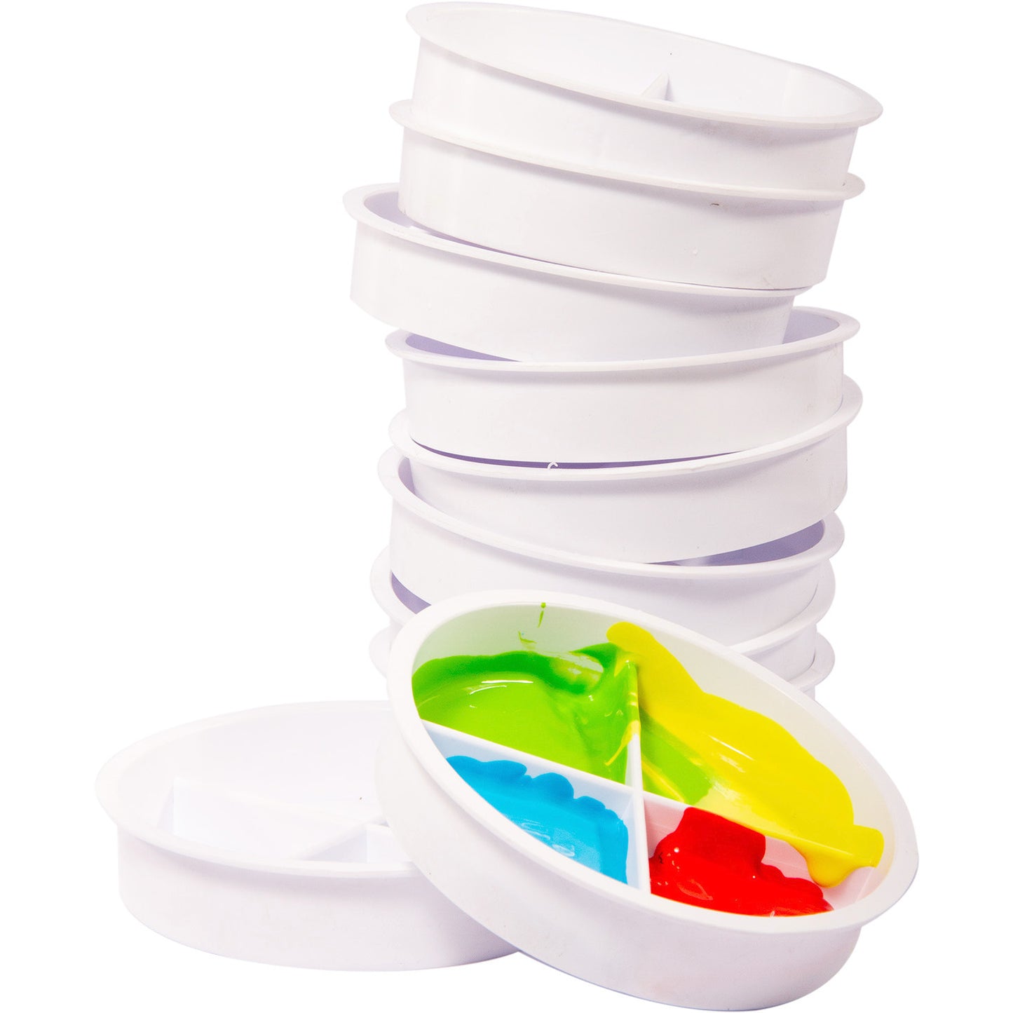 4 Division Saucer Paint Palettes