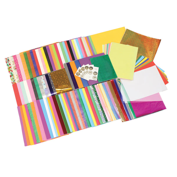 Paper and Board Bulk Pack - Assorted Craft Paper & Card