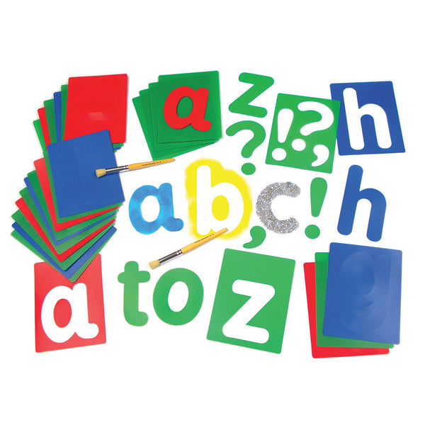 Lowercase Alphabet Stencils