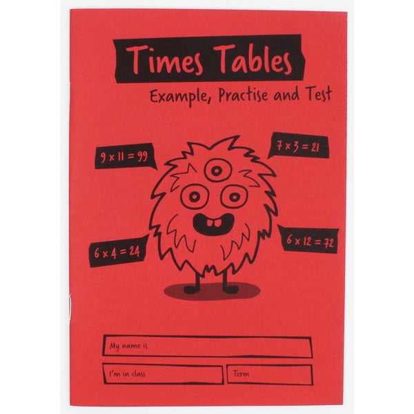 Primary Times Tables Book - 24 Pages
