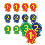 1st, 2nd and 3rd Rosette Stickers