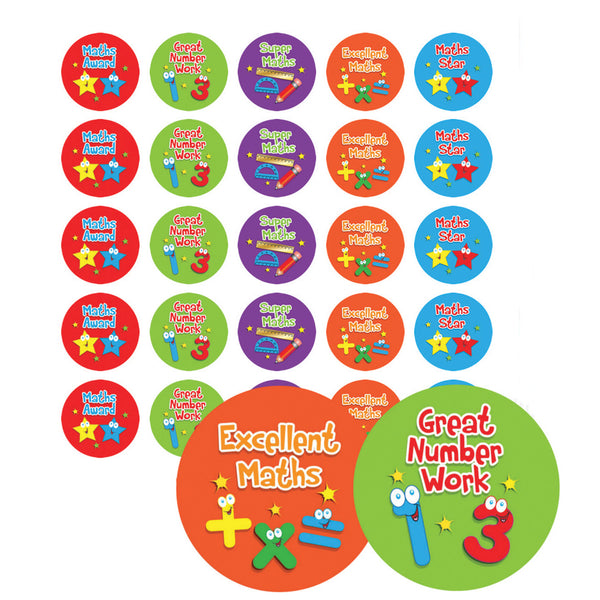 Maths Award Stickers