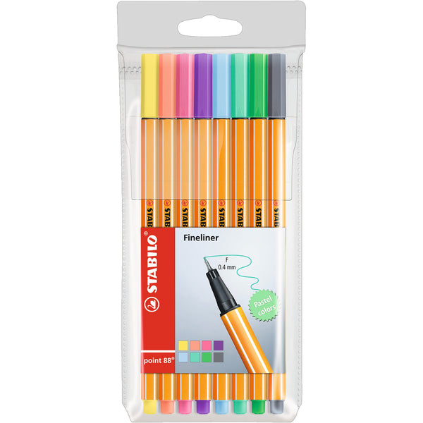 Stabilo® Point 88 Fineline Pens Pastel Colours