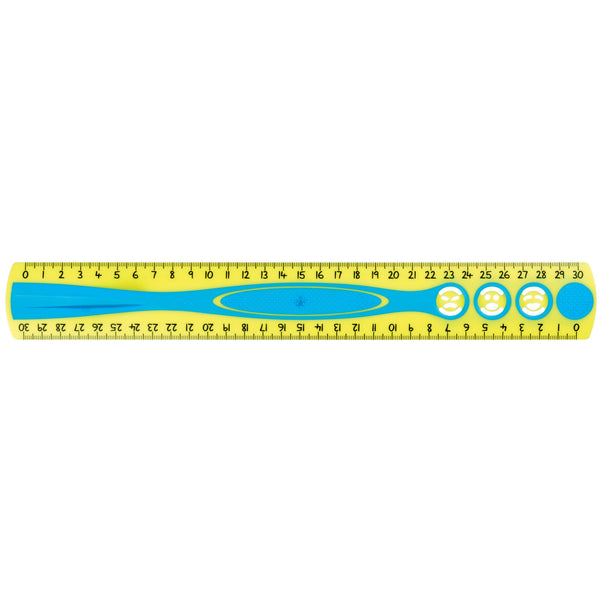 Helix® Kidy Grip Plastic 30cm Ruler