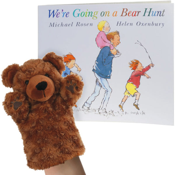 We're Going on a Bear Hunt Literacy Finger Puppets & Book Set